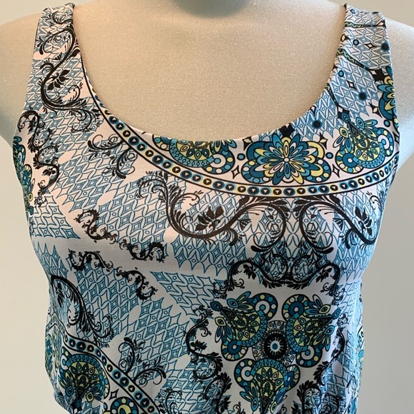 QED London Blue and Green Maxi Dress - Picture 3 of 4